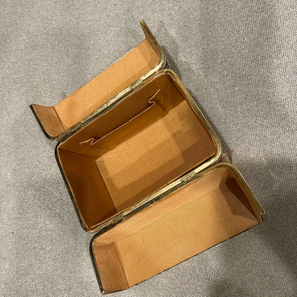 Floral Tapestry Box with Gold Accents - Picture 2 of 2